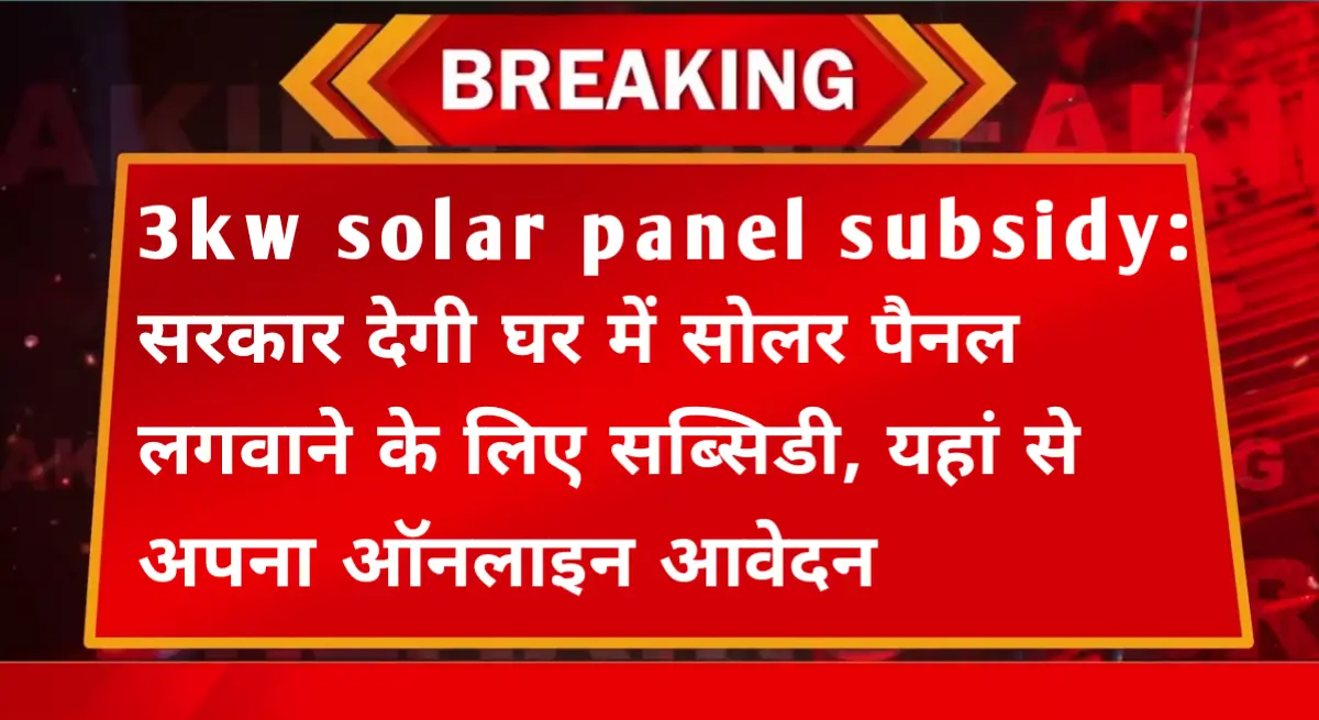 solar panel subsidy